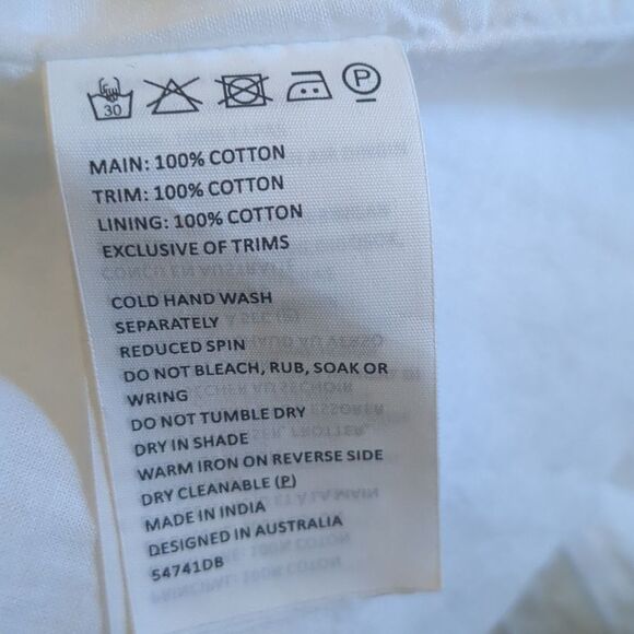 Bardot Ruffled Dress MED Babydoll Tiered Lace Pin Tucks Bridgerton Fairy - Picture 12 of 16